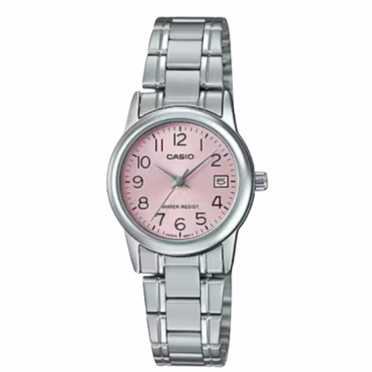 Casio General LTP-V002D-4BUDF Silver Stainless Steel Band Women Watch